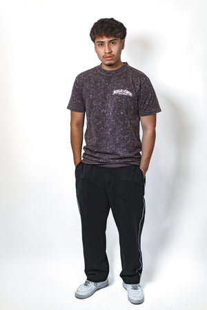 Muscles Over Comfort Marbled Wash Tee — Brown
