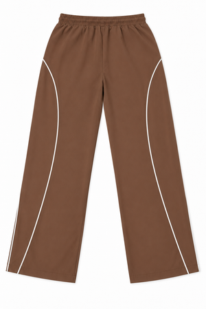 Balance Straight-Leg Track Pants — Chestnut