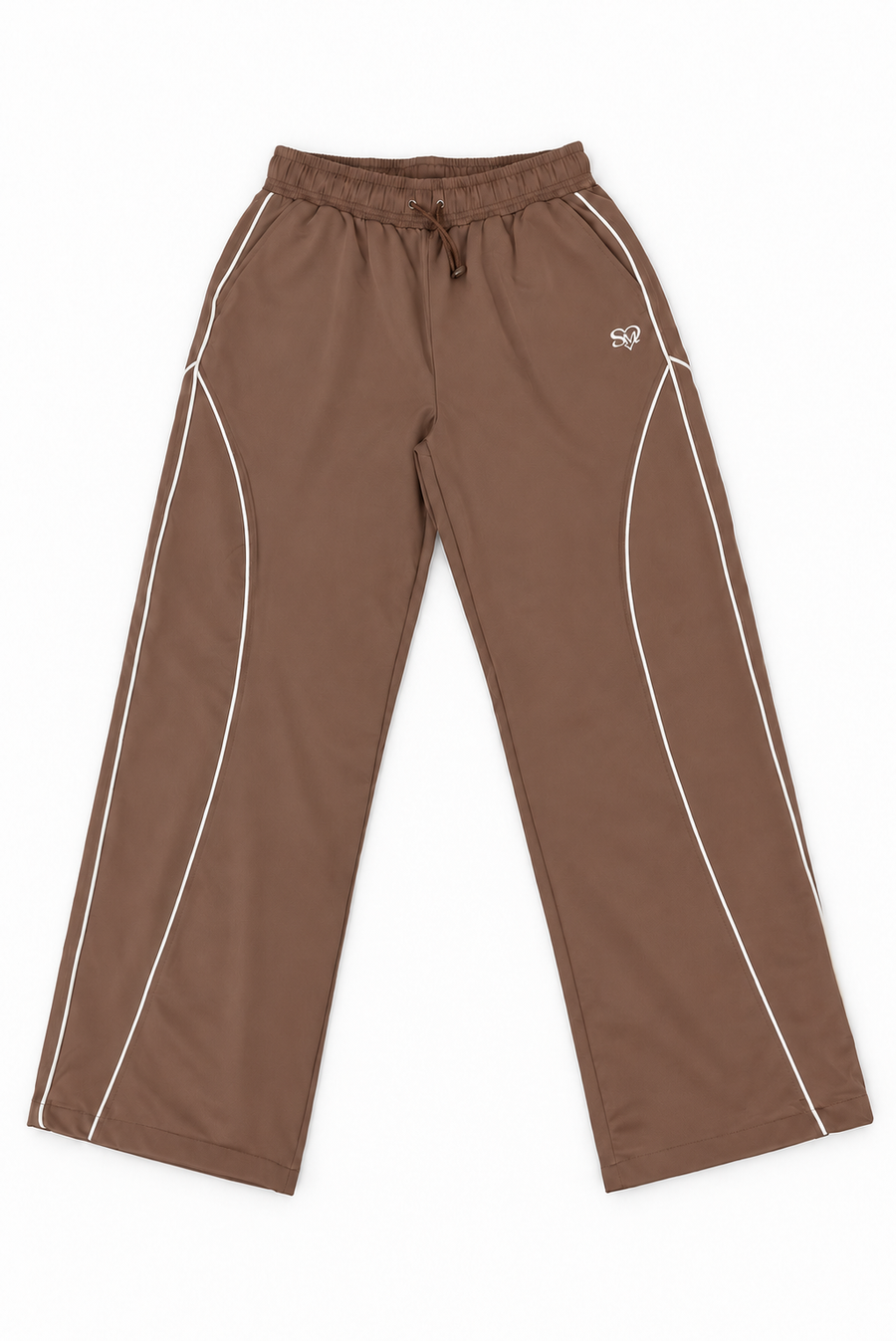 Balance Straight-Leg Track Pants — Chestnut