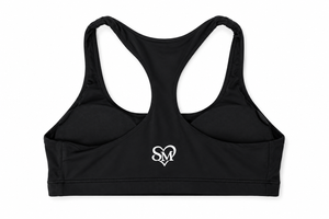 Racerback Sports Bra — Black