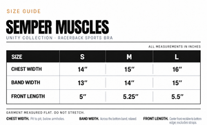 Racerback Sports Bra — Black